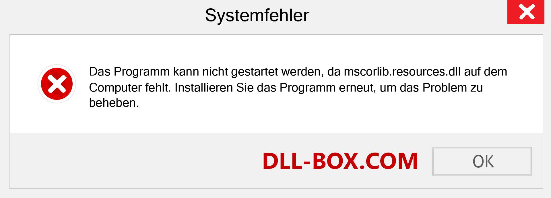 mscorlib.resources.dll-Datei fehlt?. Download für Windows 7, 8, 10 - Fix mscorlib.resources dll Missing Error unter Windows, Fotos, Bildern