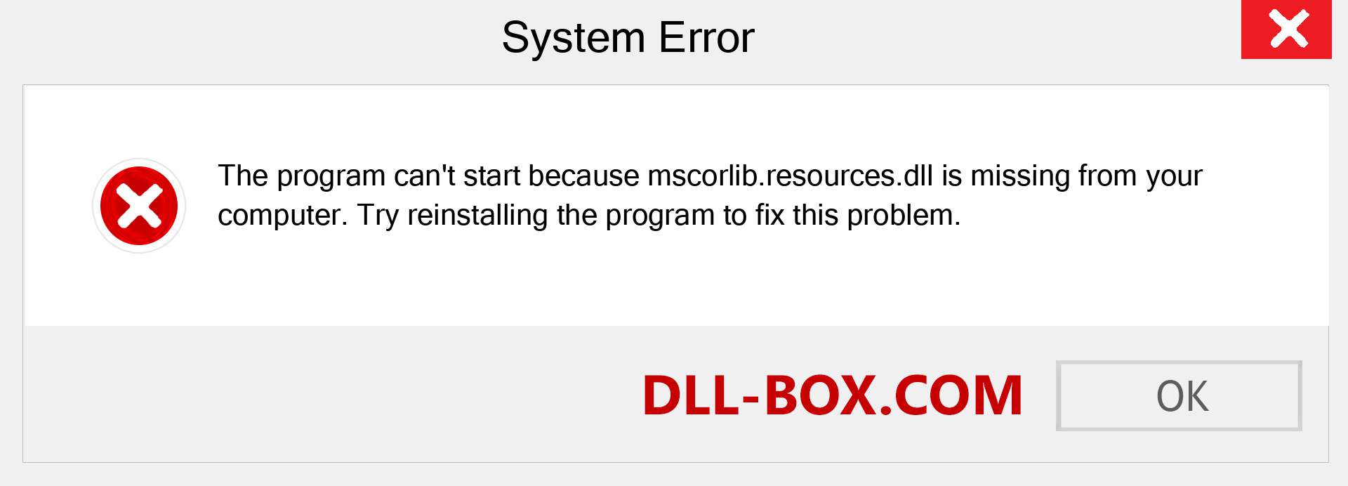  mscorlib.resources.dll file is missing?. Download for Windows 7, 8, 10 - Fix  mscorlib.resources dll Missing Error on Windows, photos, images